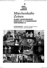 M&auml;rchenhafte Zeiten &ndash; Freies Theater Hannover