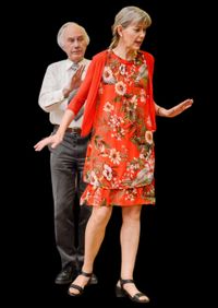 ? Ehekrise ? Paul Burdick (Rainer Picht) und noch Ehefrau Patricia Burdick (Birgit Ehrlinspiel)
